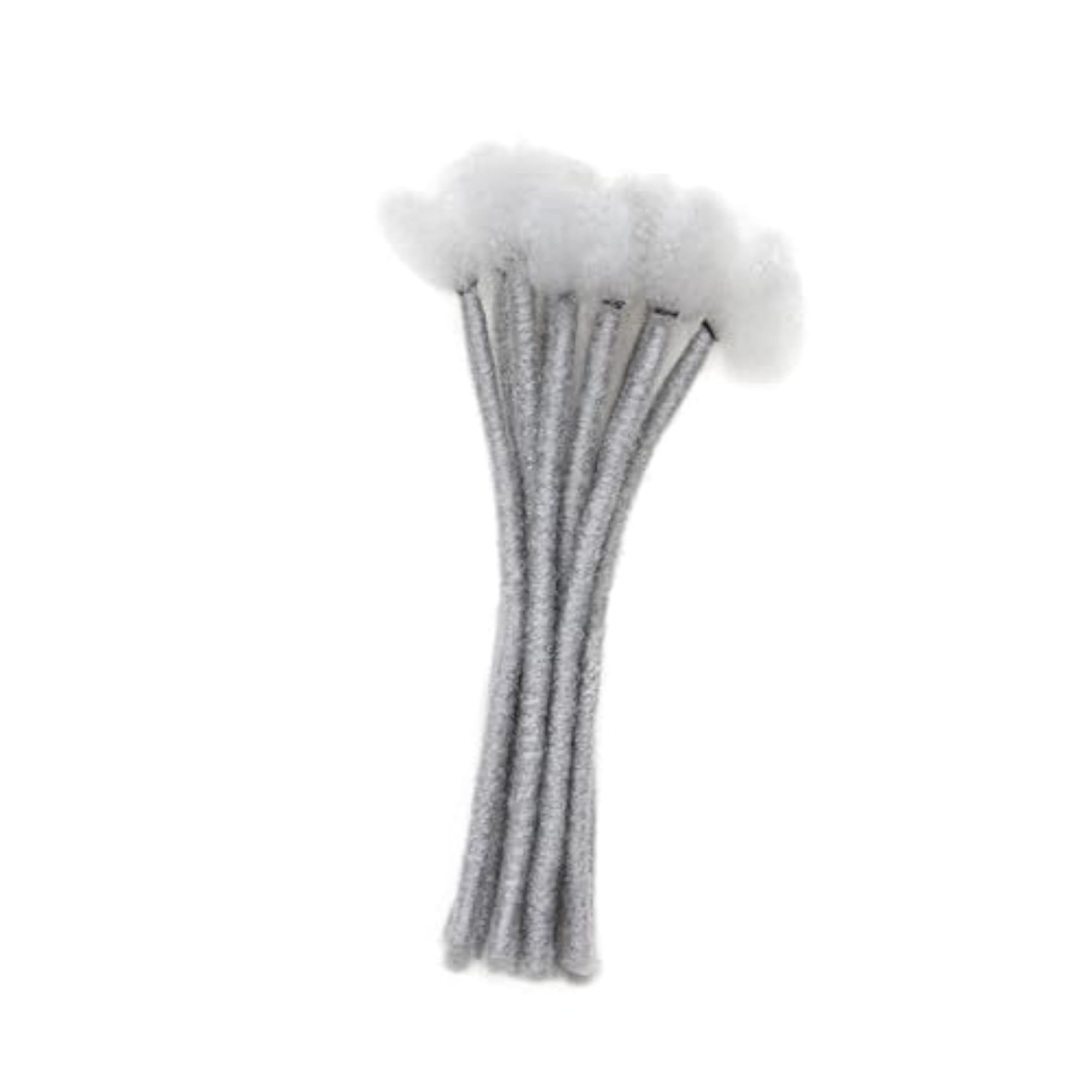 10x Hair Extensions Twist Braid for Men, Grey