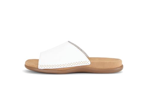 Gabor Mujer Adulto Slide 1001.03 Ancho F Pull on, Blanco, 40 EU