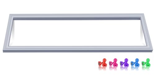 Upgraded DA63-06538B Freezer Door Gasket Compatible with Samsung Refrigerator Freezer Door Gasket RS25J500DSR/AA Door Gasket, DA97-08239A DA97-08239B RS261MDRS RS25H5111SR Fridge Door Seal, Gray