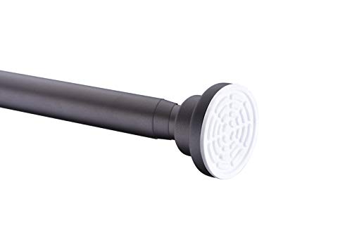 ANZZI 48 88 Inches Shower Curtain Rod With Shower Hooks In Oil Rubbed