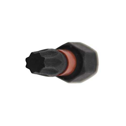 Railer Double Square 8 Point Star Bit Set - Premium S2 Steel 1 Inch Impact Driver 5-Piece 8 Spline Double Square Bit Set With A Tool Storage Bit Holder & Carabiner #TOP4