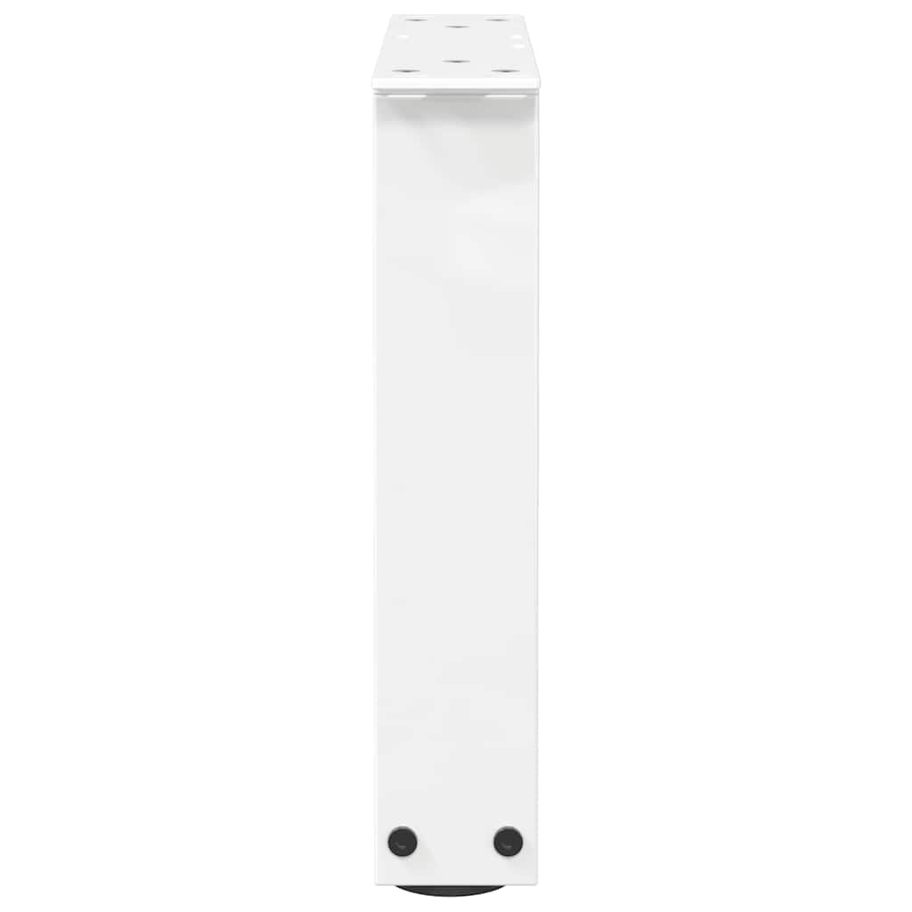 V-Shape Coffee Table Legs 2 Pack White 40x(30-31,3) cm Steel