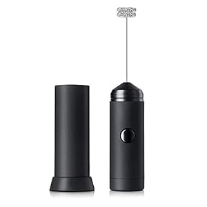 WPHGS Double Whisk Electric Handhout Foamer Blender, Mini Batterij Operated Milk Folder voor Drink Mixer Perfect voor…