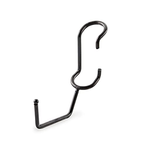 Sunway Tools Shelf Pole Hooks 5-Pack | Utility Hanger Black | Best Solution for Garage Shelving Storage Organization | Use with Metal or Wire Shelves and Racks | Heavy Duty, Easy Installation - Thumbnail 2