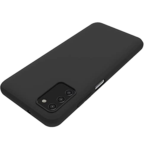 Image of Mobile Back Cover Case for Oppo Narzo30 Pro (Silicone Case|CameraProtection|Black SC1510)