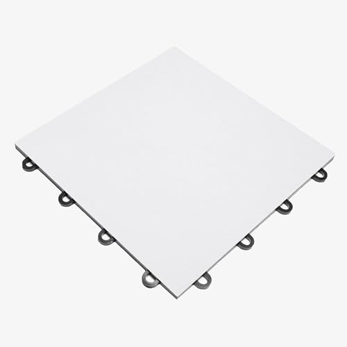 IncStores White 12" x 12" Practice Dance Tiles (32-12"x12" Tiles) - Thumbnail 4