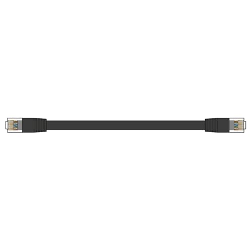 AV:Link | Ethernet Cable With Ultra Fast Transfer & download Speeds | High Speed RJ45 Patch Lead with Oxygen Free Foil Shielded Twisted Pairs for Optimum Performance | Black | 2 Metre