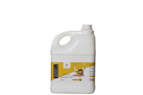 Image of Trivikrama Premium Cold Pressed Groundnut Oil | Peanut Oil | Moongfali Ka Tel | Kolhu /Kachhi Ghani /Chekku /Wood Pressed | Chemical Free | Natural Cooking Oil For Deep Frying And Baking 5L - (Pack Of 1)