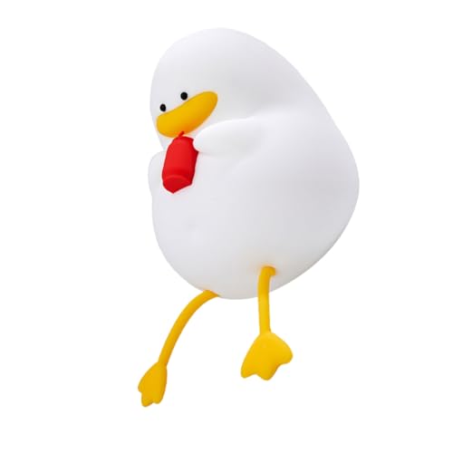 Lámpara de Noche LED de Silicona Recargable Forma Pato miniatura 1
