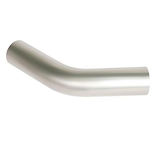 Simnliras 2 Pcs 3\" OD 45 Degree Exhaust Pipe 45° Mandrel Bend Elbow Stainless Steel 3 inch Exhaust Elbow Pipe for Car Modified Exhaust System, Universal Fit, 5.9\" Leg Length - Thumbnail 6