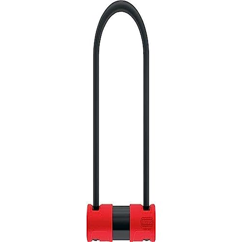 ABUS Bügelschloss 440A USH Alarm - Fahrradschloss mit Halterung und Alarmfunktion - ABUS-Sicherheitslevel 8-230 mm Bügelhöhe, Schwarz