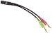 Produktbild Klinke Adapter Delock 3,5mm 4pin -> 2X 3,5mm Bu/St, schwarz
