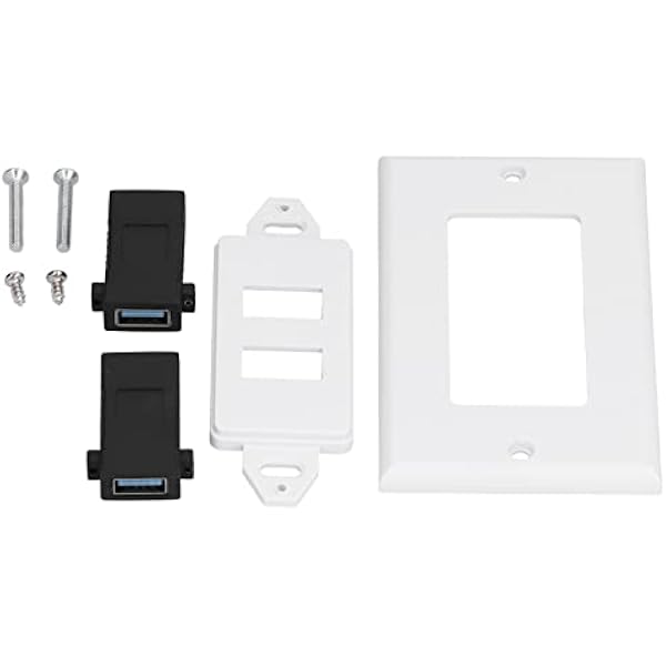 Naroote Высокоскоростная передача данных USB 3.0 2-портовая настенная панель обеспечивающая мощную зарядку для использования дома и офиса материал ABS