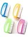 Luxxii (4 Pack) Nail Brush Handle Grip - Fingernail Scrub Cleaning Brushes Nail Hand Scrubbing Cleaning Brush