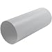 Produktbild 125 mm runder, gerader Lüftungskanal aus Kunststoff  30 cm lange Lüftungsleitung  Ersatzrohr, Verlängerung, Frischluftzirkulation