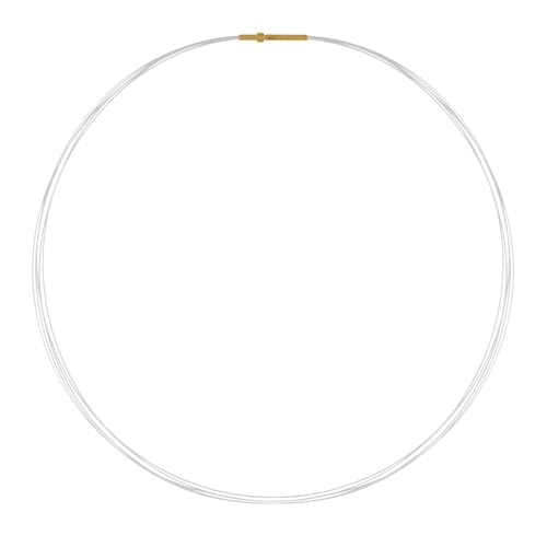 Collier 5 câbles acier doré élégant pour vos soirées et le bureau
