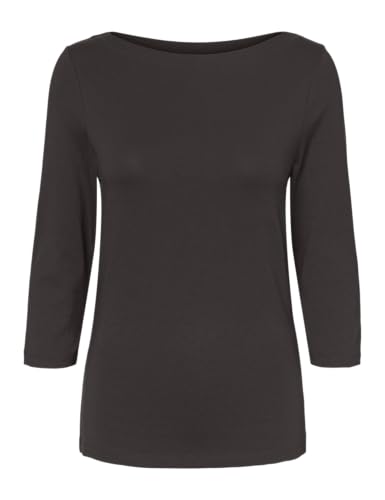VERO MODA Damen Vmpanda Modal 3/4 Top JRS Noos Langarmshirt, Chocolate Torte,XL – Ansicht 1