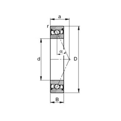 Roulements de broche 7008 7008AC 2RZ 40x68x15 machine CNC gravure - 5