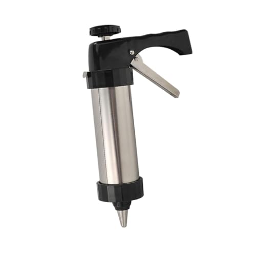BAZEITFLOW 多機能ステンレス製ビスケットプレスガン 製菓用デコレーションツール 種ノズル 型付き 軽量解可能 クッキー ケーキ作り 再利用可能