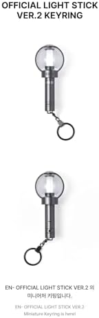 ENHYPE,N Official Light Stick Ver.2 Keyring Mini Light Stick Keychain Collectible K-Pop Merchandise for ENGENE image 3