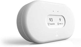 Airthings 2960 View Plus - Radon and Air Quality Monitor with PM 2.5, CO2, VOC, Humidity and Temperature Detector, Mobile APP, Wi-Fi , Notifications