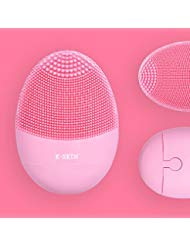 K-SKIN Silicone Sonic Facial Cleansing Brush Electric Waterproof Face Massager for Facial Skin Oil Blackheads Makeup Residues