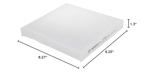 Image of BOSCH P3939WS Workshop Cabin Air Filter - 99% Efficiency Rate at 3 Microns | Compatible with Select Acura Integra, RDX, TLX; Honda Accord, Civic, Clarity, CR-V, CR-Z, Fit, HR-V, Insight, Odyssey