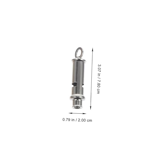 Juego de 4 silbatos de acero inoxidable para árbitros miniatura 3