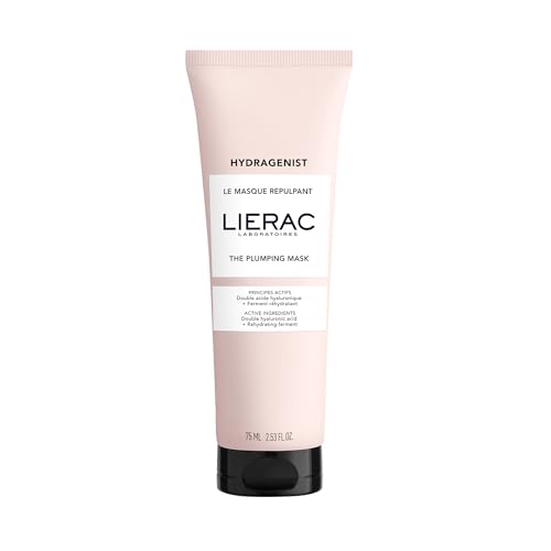 Lierac - Hydragenist - Masque Repulpant Hydratant - Enrichi en Acide Hyaluronique - Soin Visage qui Redonne Volume et Éclat - Format 75ml - Convient à toutes les Peaux, même Sensibles