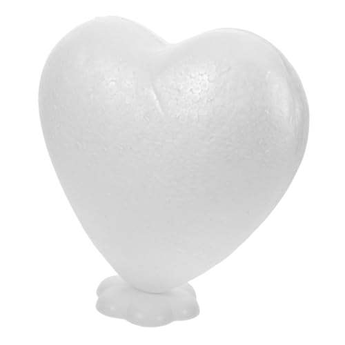 DECORNIJIA Corazón Espuma con Base Bloque de Poliestireno para Manualidades DIY Decoración Floral Bodas San Valentín