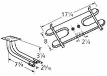 Music City Metals 10902-73602 Stainless Steel Burner Replacement for Select Ellipse and ProChef Gas Grill Models