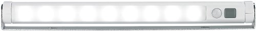 Preisvergleich Produktbild Lunartec LED Leiste schwenkbar: Schwenkbare Lichtleiste, Bewegungsmelder, 9 SMD-LEDs tageslichtweiß (Leiste mit Bewegungsmelder, Licht mit, Sensor Deckenleuchte)