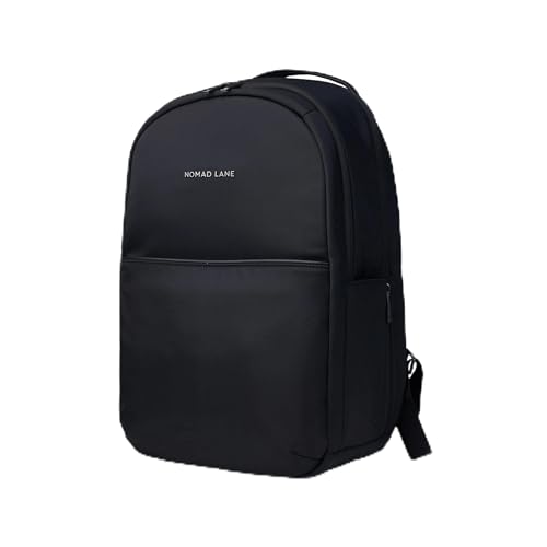 Nomad Lane Backpack. Personal Item, Carry-On Luggage Ikigai Backpack Bag, Durable & Lightweight. Weekender Travel Bag for Men & Women, Black