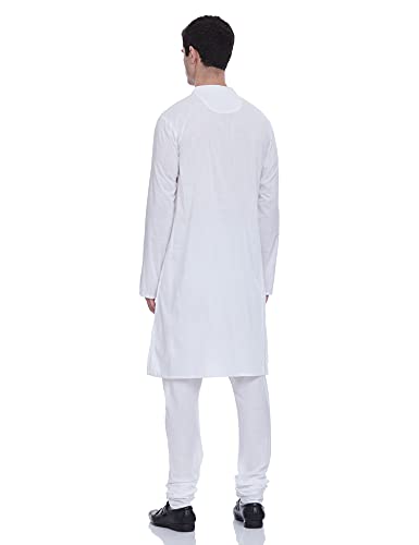 Image of Amazon Brand - Symbol Men's Cotton Solid Long Kurta Pyjama Set (2pcs)