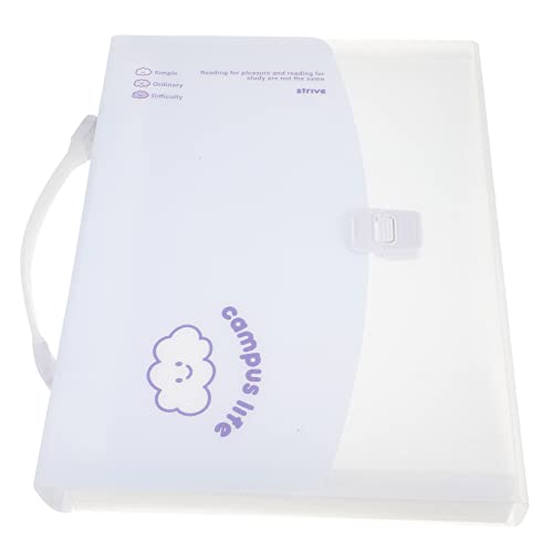 Tofficu Pacote com 4 órgãos, pastas expansíveis, pastas de plástico, pasta sanfonada, organizador de