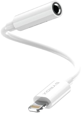 Syrox DT22L-A Lightning - 3.5mm AUX Converter - White