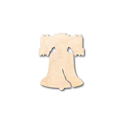 Unfinished Wood Liberty Bell Shape - Patriotic - 4Th Of July - Craft - Up To 24" Diy 3" / 1/4" #TOP16