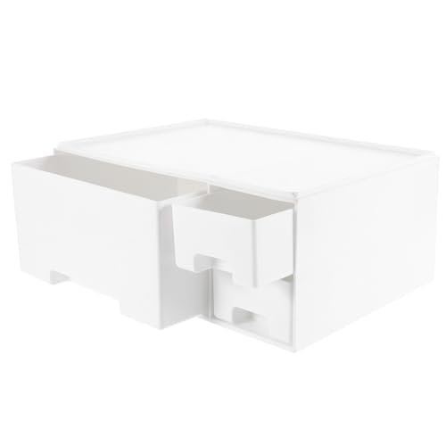 Rehausseur d'écran et support moniteur bureau blanc avec niches - 2