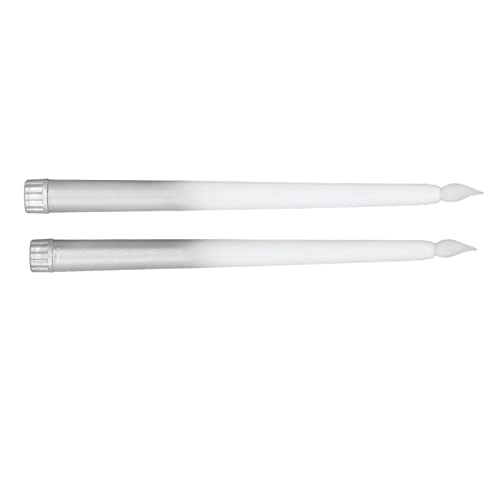 Surebuy Luz de vela LED, 2 peças de plástico de longa duração da bateria, velas cônicas sem chama, r