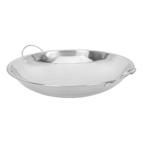 ANDRESLAD Sartén de Acero Inoxidable 265 CM para Cocina Olla Doble para Alcohol Utensilio de Cocina Práctico para Guisos y Sopas Compatible Estufa de Gas y Alcohol