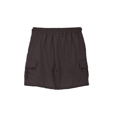 Kids Boys Girls Cargo Shorts with Pockets Knee Length Elastic Waist Baggy Wide Leg Summer Short Pants Cropped Pants3