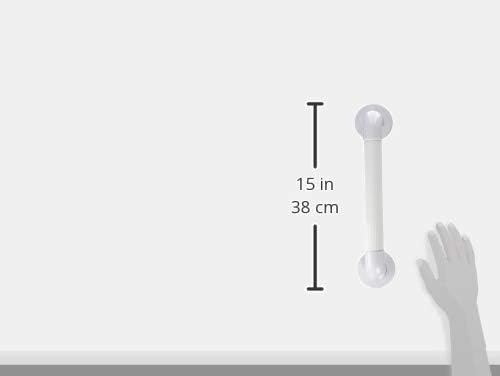 NRS Healthcare Rust Resistant Grab Rail Bar (White,30cm/12 Inches)