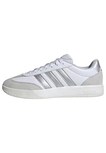 adidas Damen VL Court FC Shoes, FTWR White/Silver met./Grey one, 42 EU – Ansicht 1