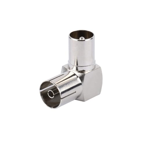 Adaptateur câble antenne TV plaqué nickel TVJ-TVK-90 haute conductivité