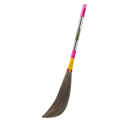 Image of BBT Phool Jhadu | Natural Grass Broom Stick for Home Cleaning | Eco-Friendly Long Handle Jhadu | Anti Dust, Lightweight & Durable Pack of- (1, BAHUBALI 3D)