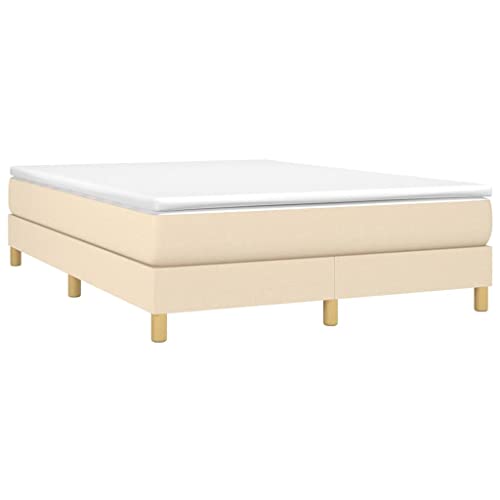 INLIFE Boxspringbett Creme 140x200 cm Stoff,Creme,23KG – Bild 5