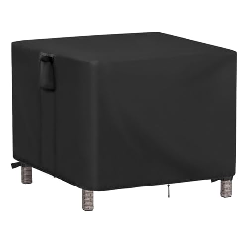 Jungda Outdoor Square Table Cover 44 Inch,Waterproof Patio Dining Table Covers, Heavy Duty Outdoor Coffee Tables Furniture Cover - 44 x 44 x 28 Inch