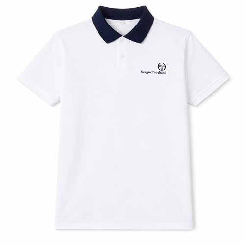 Polo court Sergio Tacchini Bondi tricot haut de gamme aux finitions soignées