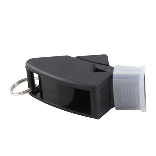 Silbato plástico para deportes con sonido nítido y cordón negro miniatura 5