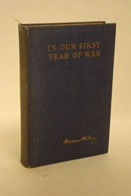 In our first year of war;: Messages and address... B00085T4QI Book Cover